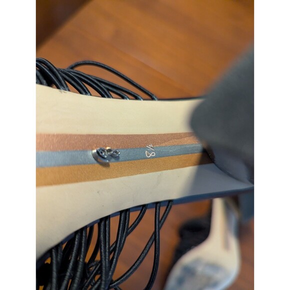 Sam Edelman Laurette Black Block Heel Slip On Sandals Size 8.5 Pre Owned - Picture 6 of 6